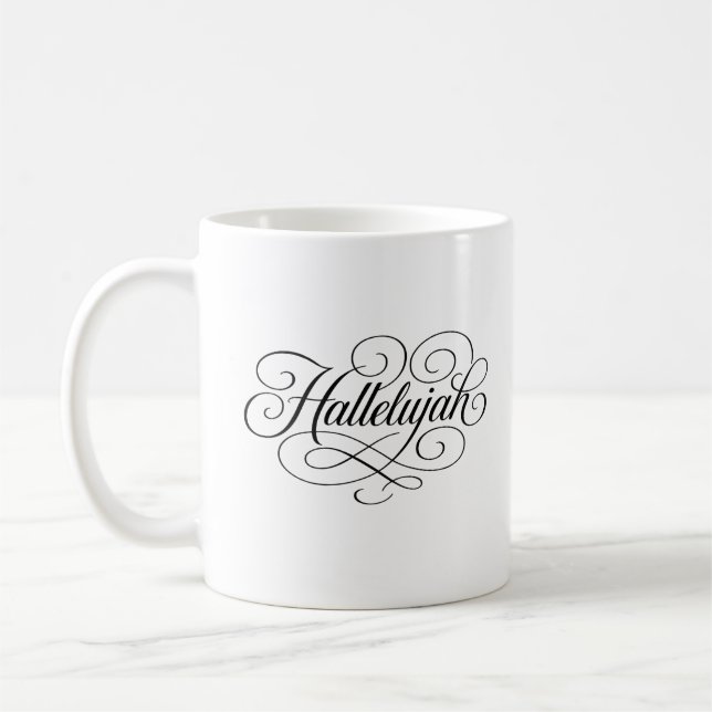 Hallelujah Monogram Kaffemugg (Vänster)