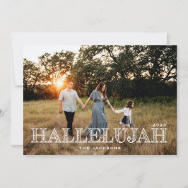 Hallelujah Religiösa jul Julkort