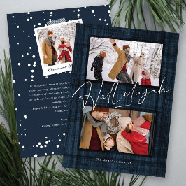 Hallelujah Script Religiösa jul 2 Photo Julkort