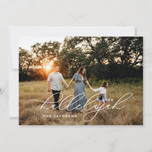 Hallelujah Scripted Religiösa jul Julkort