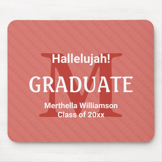 HALLELUJAH Studenten Anpassningsbar Keepsaké Musmatta (Framsidan)