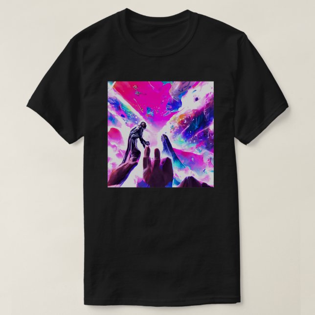 Hallelujah Surreal Fantasy Painting T Shirt (Design framsida)