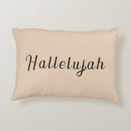 Hallelujah välsignad minimal Cream Prydnadskudde