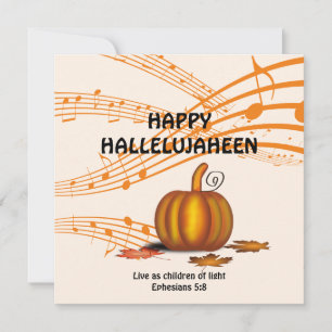 HALLELUJAHEEN Christian Halloween Julkort