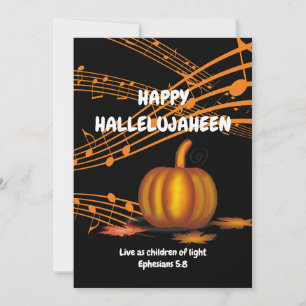 HALLELUJAHEEN Christian Halloween Julkort