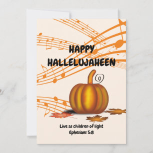 HALLELUJAHEEN Christian Halloween Julkort