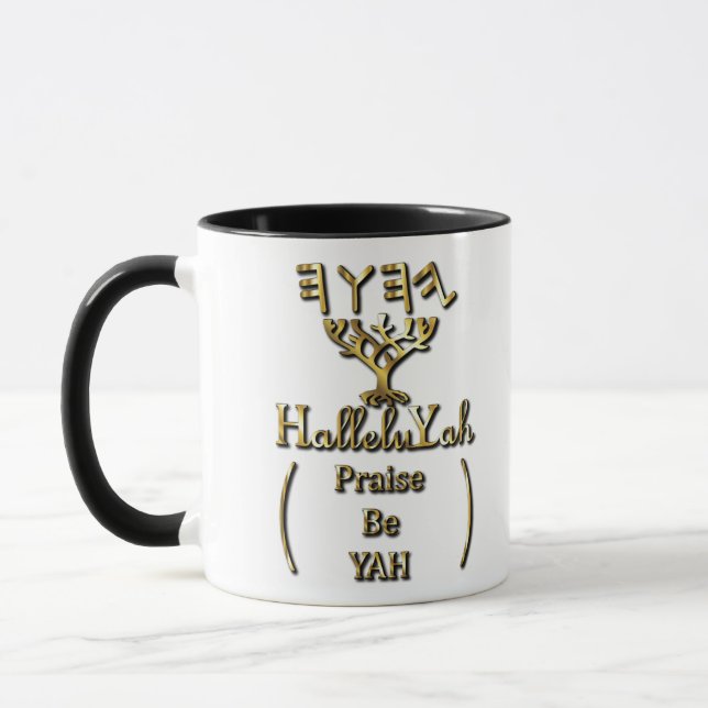 HalleluYah Ömska vara YAH Guld Mugg (Vänster)