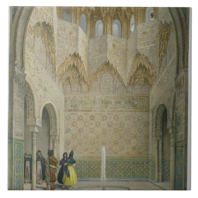 Hallen av Abencerragesen, Alhambraen, Granad Kakelplatta (Framsidan)