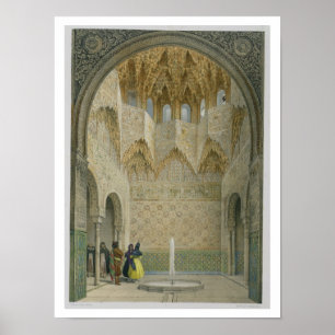 Hallen av Abencerragesen, Alhambraen, Granad Poster