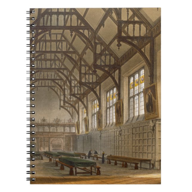 Hallen av Trinityhögskolan, Cambridge, från ' Anteckningsbok Med Spiral (Framsidan)