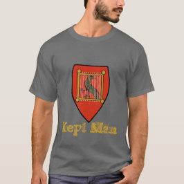 Hållen man, förgylld bur t-shirt