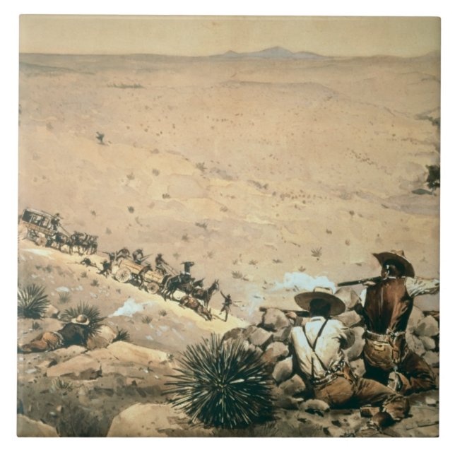 "Hållen upp", c.1900 (olja på kanfas) Kakelplatta (Framsidan)