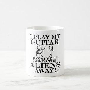Håller den Away gitarren för utomjordingar Kaffemugg