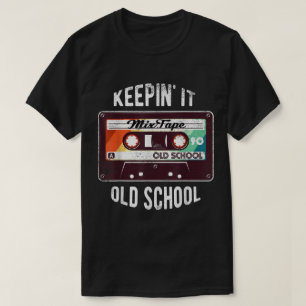 Håller Det Gammalt Skol Retro Mixtape T Shirt