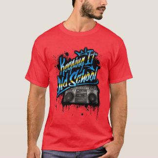 Håller det gammalt skolklassiskt Boombo 80s T Shirt