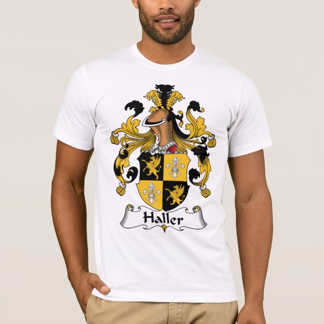Haller familjvapensköld t-shirt (Framsida)