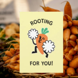 Håller Tummarna För Dig – Morotskaj Card Julkort