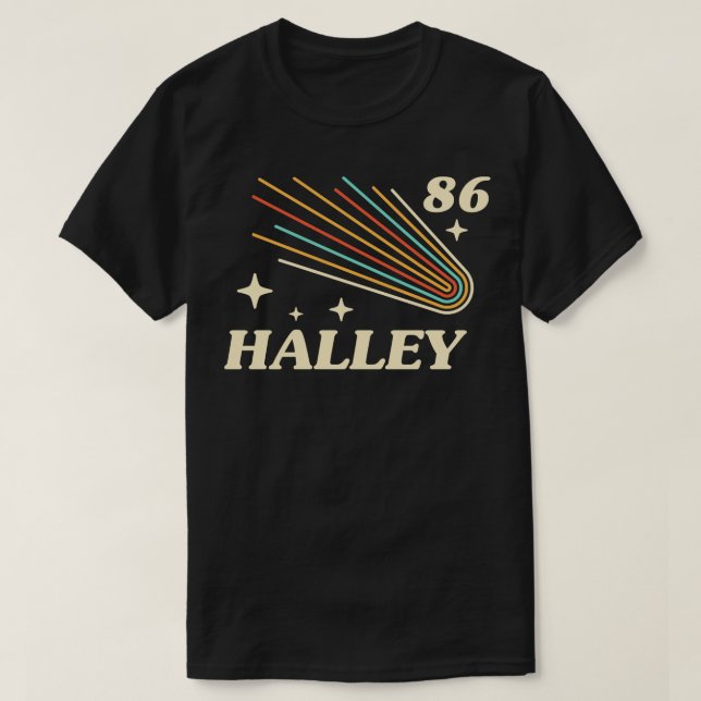 Halley 86 för space älskare t shirt (Design framsida)