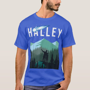 Halleys Comet Night Himlar Solar System Space Astr T Shirt