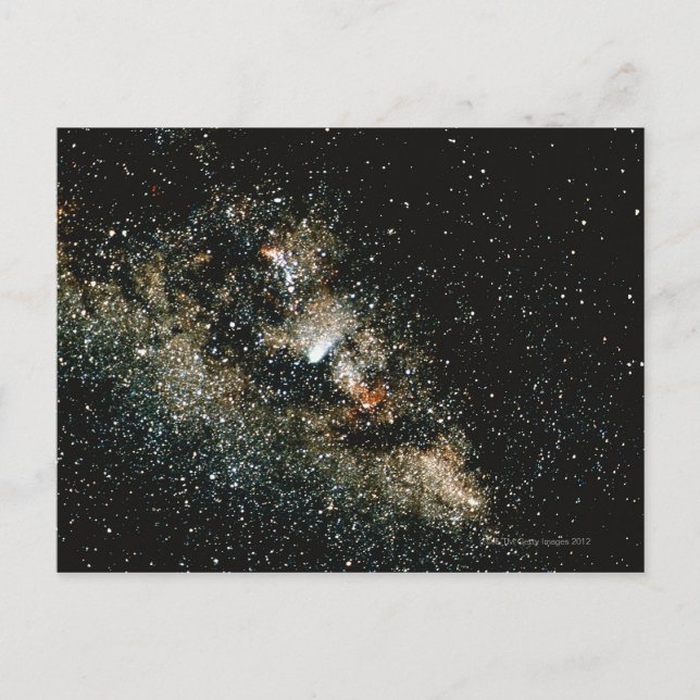 Halleys Comet på Milky Way Vykort (Framsida)