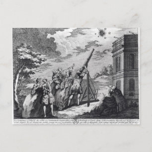 Halleys komet observerades 1759 av Cassini III Vykort