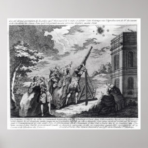 Halleys komet som observeras i 1759 av Cassini III Poster
