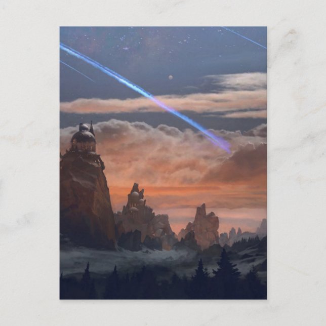 Halleys komet vykort (Framsida)