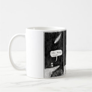 Halleys tecknad kaffemugg