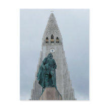 Hallgrimskirkja Church, Reykjavik, Islandet.
