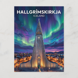 Hallgrímskirkja Island Vykort