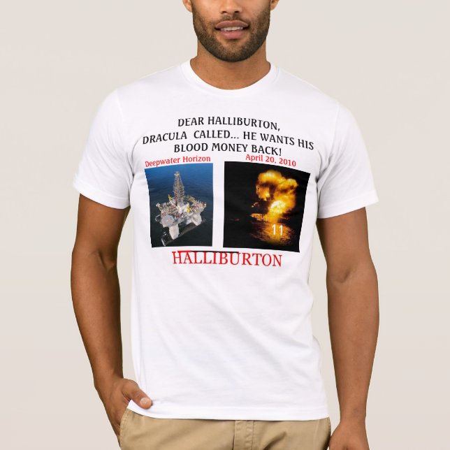 Halliburton - investera i det Amerika köp en Tee Shirt (Framsida)