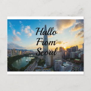 Hallo från Seoul Vykort
