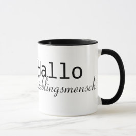 Hallo Lieblingsmensch Mugg