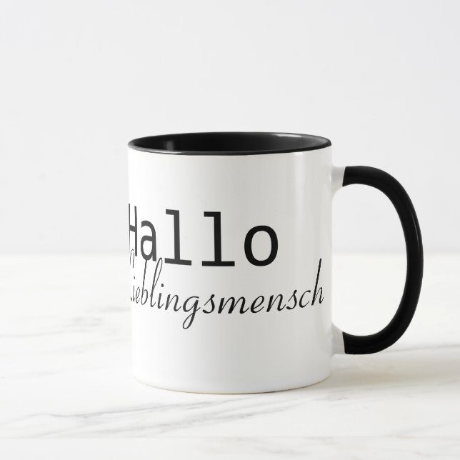 Hallo Lieblingsmensch Mugg (Höger)