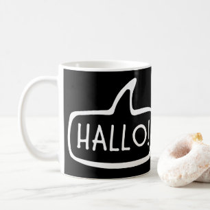 HALLO! Tyska Hälsning, Hej Tal Bubble Kaffemugg