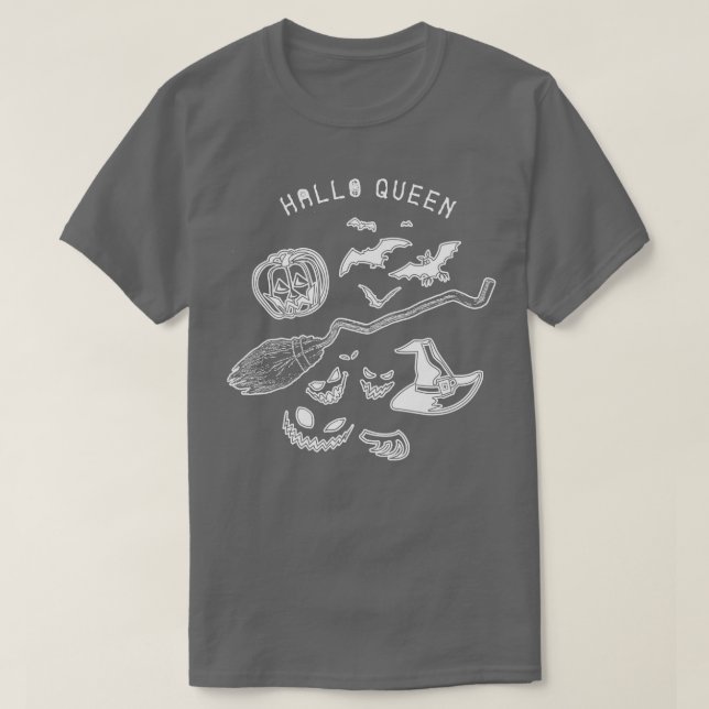 Hallo Witch Funny Halloween Tshirt Party Gi T Shirt (Design framsida)
