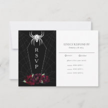 Hallobröllop Spindelnät Coffin Black White