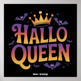 Hallodrottning Fladdermus Women Costume Krona Ditt Poster