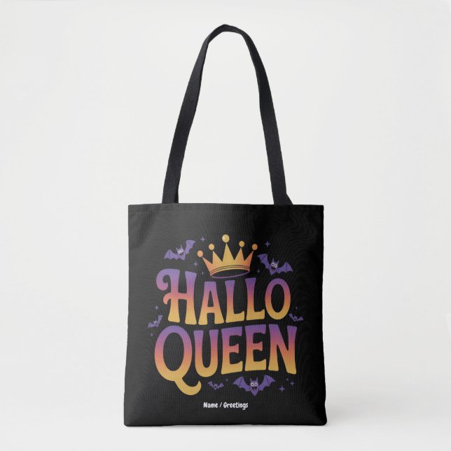 Hallodrottning Fladdermus Women Costume Krona Ditt Tygkasse (Framsida)