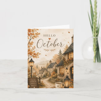 Hallokort för Octoberday med full höstfärg Inbjudan
