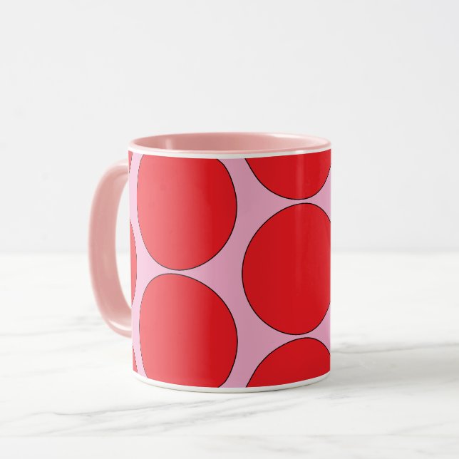 "HALLON-CREME" POP-ART 330 ML KaffeKOPPA Mugg (Framsida vänster)