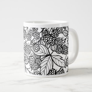 hallon hand plockade mönster jumbo mugg