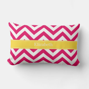 Hallon Lg Chevron Ananas Namnmonogram Lumbarkudde