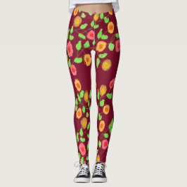 hallon med Blommigt Leggings