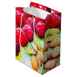 Hallon och Almonds Watercolor
