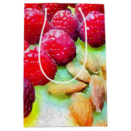 Hallon och Almonds Watercolor