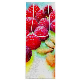 Hallon och Almonds Watercolor