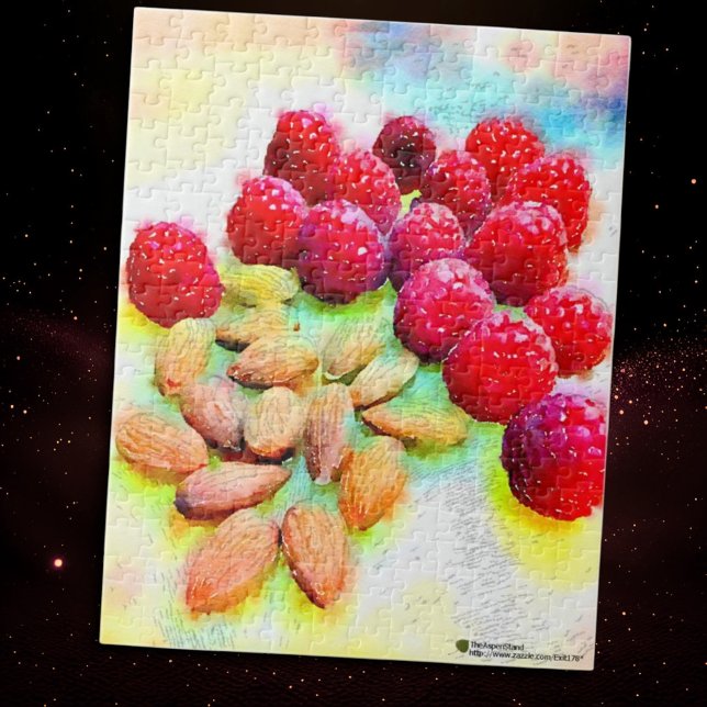 Hallon och Almonds Watercolor Pussel (Skapare uppladdad)