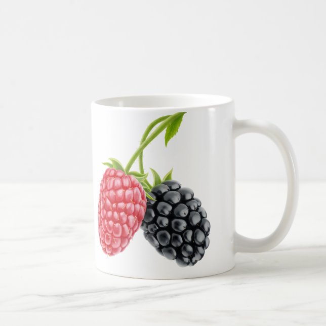 hallon och björnbär kaffemugg (Höger)