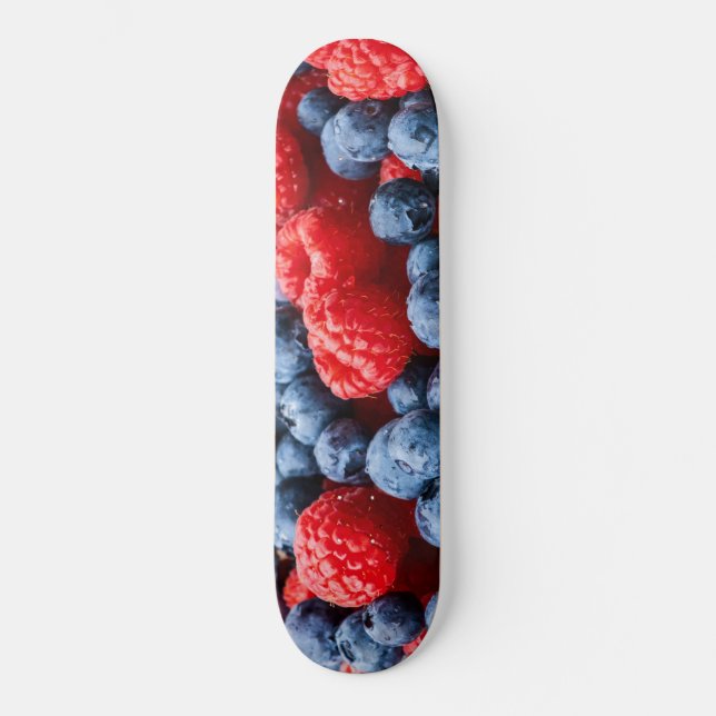 Hallon och blåbär mini skateboard bräda 18,5 cm (Framsida)